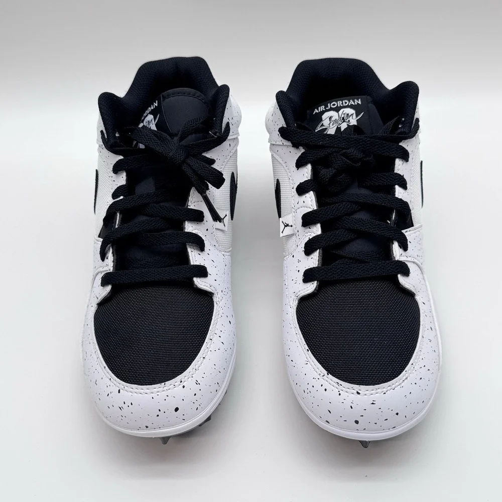 Size 9M - Air Jordan Stadium 90 TD Football Cleat White Black, Molded Cleats
